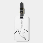 Étiquette À Bagage Pilates instructeur Pilates Pose Pilates (Devant Vertical)