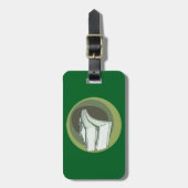 Étiquette À Bagage Pile d'Argent Espèces Billets Verts (Devant Vertical)