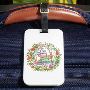 Étiquette À Bagage Pile de livres