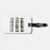 Étiquette À Bagage Pile de livres Balises de bagages (Dos horizontal)