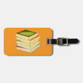 Étiquette À Bagage Pile de livres Lover Art et lecture (Devant horizontal)