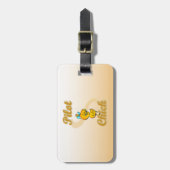 Étiquette À Bagage Pilote Chick (Devant Vertical)