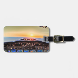 Étiquette À Bagage Pilote d'avion d'aviation personnalisé