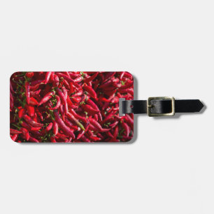 Étiquette À Bagage Piment Rouge Épicé Dans La Ville De Kalocsa