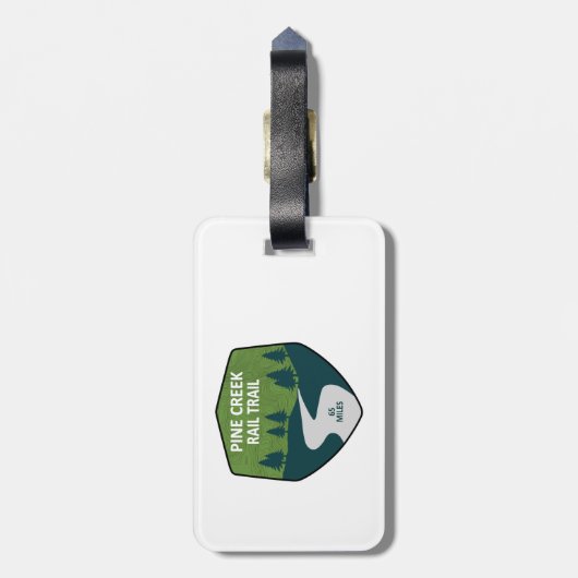 Étiquette À Bagage Pine Creek Rail Trail (Dos Vertical)