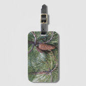 Étiquette À Bagage Pinecone sur le pin (Devant Vertical)
