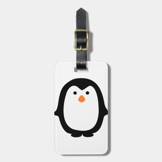 Étiquette À Bagage Pingouin (Devant Vertical)