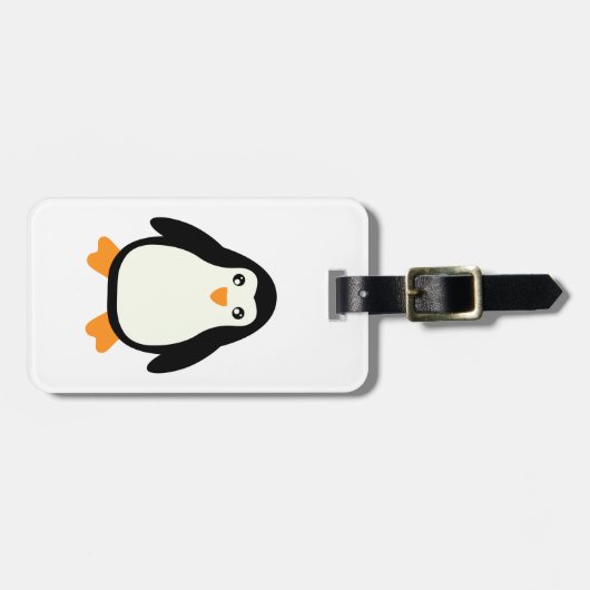 Étiquette À Bagage Pingouin (Devant horizontal)