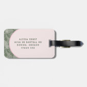 Étiquette À Bagage Pink and green Palm Tree Travel Journal (Dos horizontal)