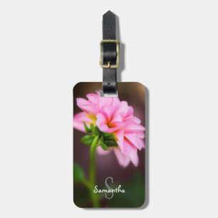 Étiquette À Bagage Pink Dahlia Luggage tag