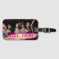 Pink Gold Bride Tribe Photo Bridesmaid Cadeau