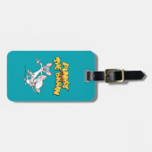 Étiquette À Bagage Pinky et le cerveau | Afficher le logo (Devant horizontal)