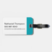 Étiquette À Bagage Pinky et le cerveau | Afficher le logo (Dos horizontal)