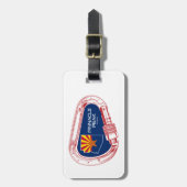 Étiquette À Bagage Pinnacle Peak Arizona Rock Escalade Carabiner (Devant Vertical)