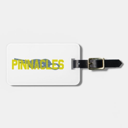 Étiquette À Bagage Pinnacles Figure 8 Escalade (Devant horizontal)