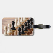 Étiquette À Bagage Pions sur le tableau d'échecs (Dos horizontal)