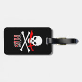 Étiquette À Bagage Pirate (Dos horizontal)