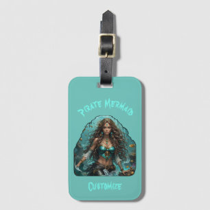 Étiquette À Bagage Pirate Mermaid Lady Thunder_Cove
