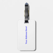 Étiquette À Bagage Piscine découverte 1929 de Strandbad d'art déco (Dos Vertical)