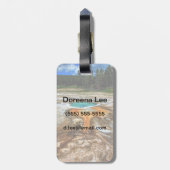 Étiquette À Bagage Piscine thermale de Yellowstone (Dos Vertical)