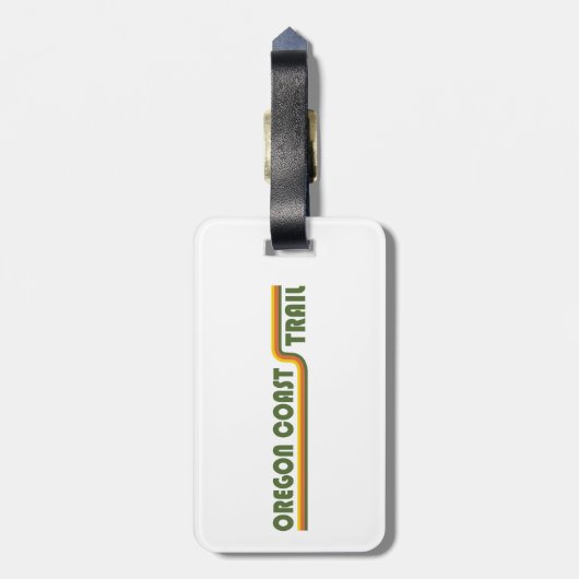 Étiquette À Bagage Piste côtière de l'Oregon (Dos Vertical)