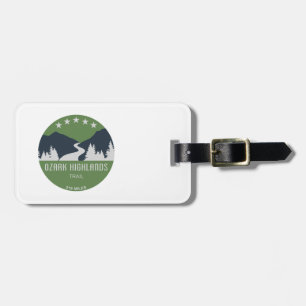Étiquette À Bagage Piste des Hautes-Terres d'Ozark
