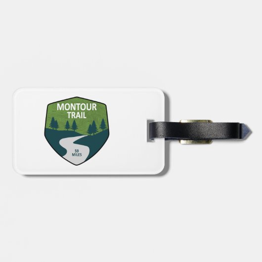 Étiquette À Bagage Piste Montour (Dos horizontal)