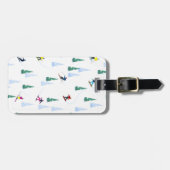 Étiquette À Bagage Pistes de ski (Devant horizontal)