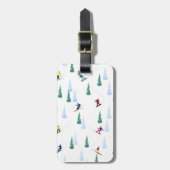 Étiquette À Bagage Pistes de ski (Devant Vertical)