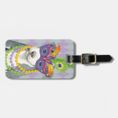 Étiquette À Bagage Pitbull de mardi gras (Devant horizontal)