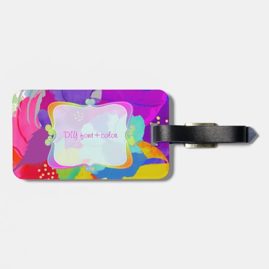 Étiquette À Bagage PixDezines bali kai/arrière - plan DO-IT-YOURSELF (Dos horizontal)