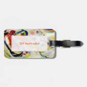 Étiquette À Bagage PixDezines panneau mural Kandinsky 1914/abstrait (Dos horizontal)