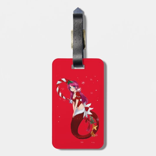 Étiquette À Bagage Pixie de Noël Mermaid Thunder_Cove (Dos Vertical)