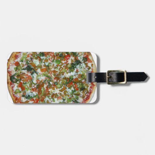 Étiquette À Bagage pizza (Devant horizontal)