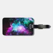 Étiquette À Bagage Pizza de chat du DJ de l'espace (Dos horizontal)