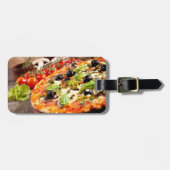 Étiquette À Bagage pizza italienne fraîche (Devant horizontal)