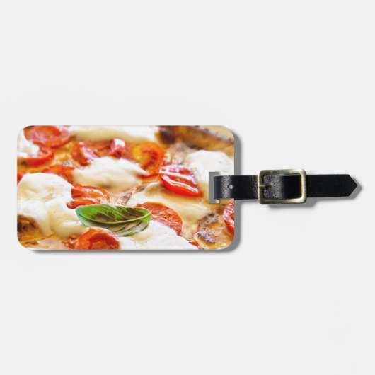 Étiquette À Bagage Pizza Margherita (Devant horizontal)