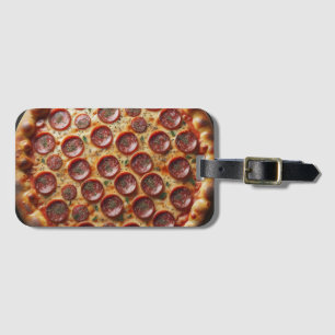 Étiquette À Bagage Pizza - Pizza Vibes de voyage