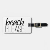 Étiquette À Bagage Plage (Devant horizontal)