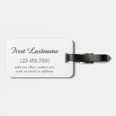 Étiquette À Bagage Plage (Dos horizontal)