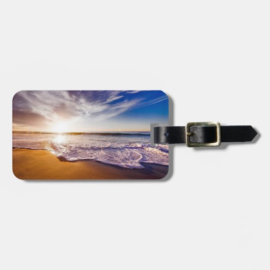 Étiquette À Bagage Plage (Devant horizontal)