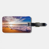 Étiquette À Bagage Plage (Dos horizontal)