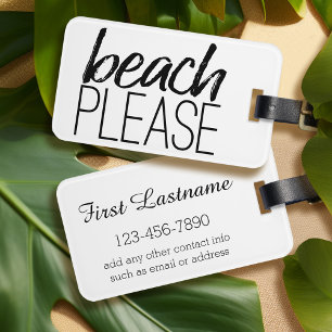 Étiquette À Bagage Plage