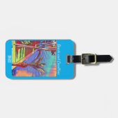 Étiquette À Bagage Plage côtière de Little Palm customisée (Devant horizontal)
