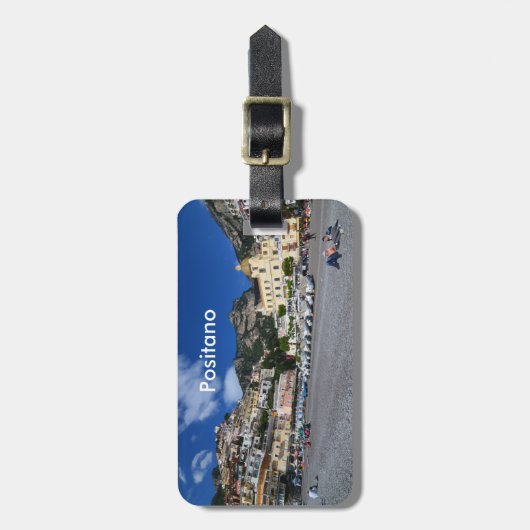 Étiquette À Bagage Plage de Positano (Devant Vertical)