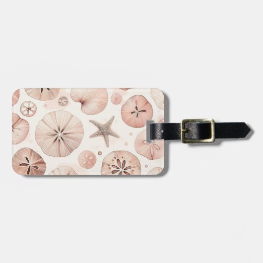 Étiquette À Bagage Plage de sable clair Dollar (Devant horizontal)