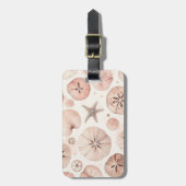 Étiquette À Bagage Plage de sable clair Dollar (Devant Vertical)