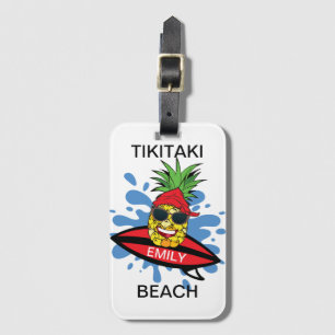 Étiquette À Bagage Plage de Tikitaki