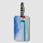 Étiquette À Bagage Plage Drapeau Mexicaine (Devant Vertical)