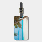 Étiquette À Bagage Plage du Paradis tropical (Devant Vertical)